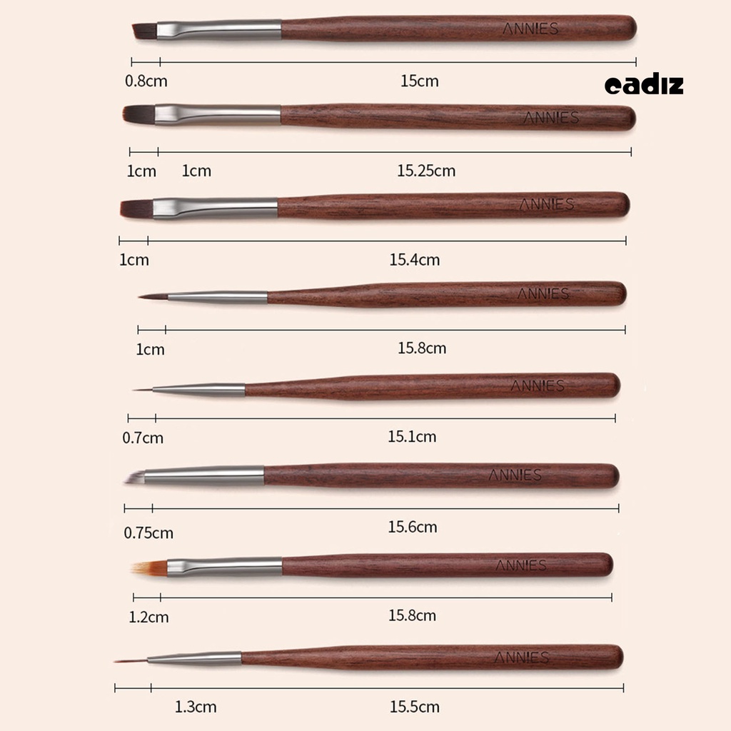 Cọ Vẽ Trang Trí Móng Tay Nghệ Thuật Bằng Lông Mềm Mại Không Phai Màu Có Thể Tái Sử Dụng