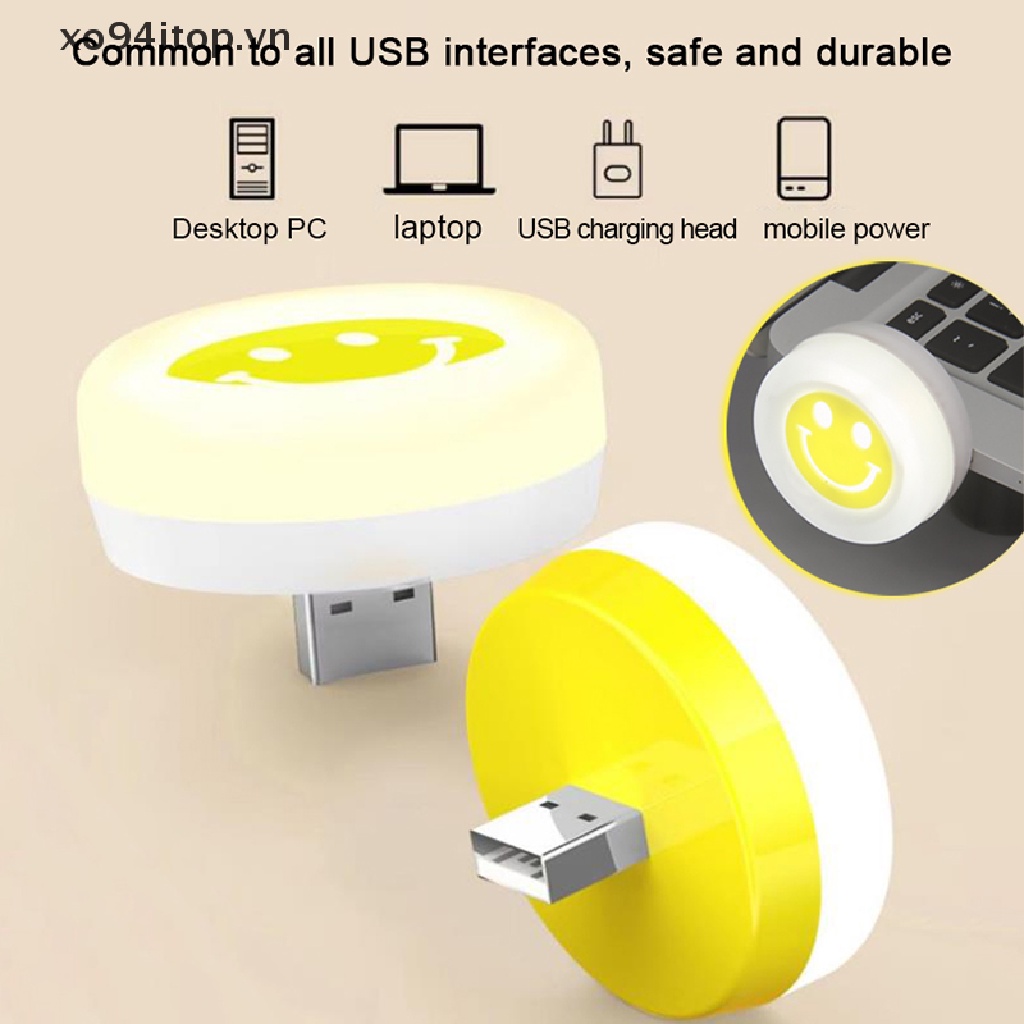 Đèn LED Đọc Sách Mini Ánh Sáng Ban Đêm Có Cổng Sạc USB Trang Trí Phòng Ngủ