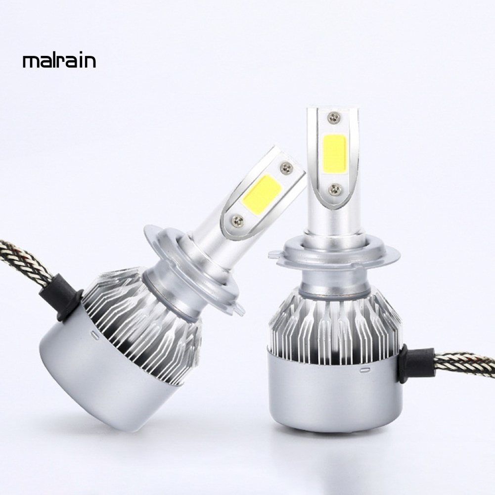 2 Bóng Đèn LED C6 H1 / H4 / H7 6000K Siêu Sáng Cho Xe Hơi