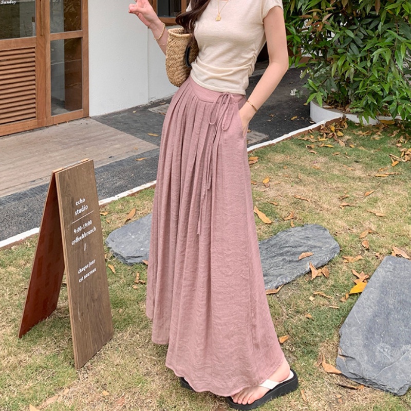 Quần Váy Lưng Cao Co Giãn Thời Trang Mùa Hè Cho Nữ