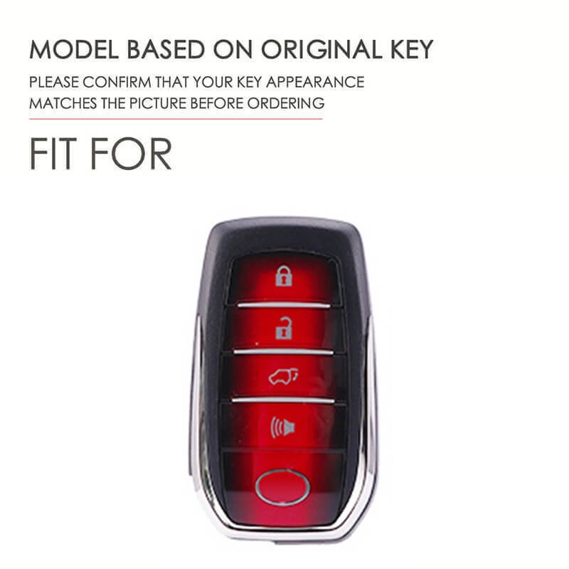 Vỏ Da + Kim Loại Bảo Vệ Chìa Khóa Xe Hơi Toyota Fortuner