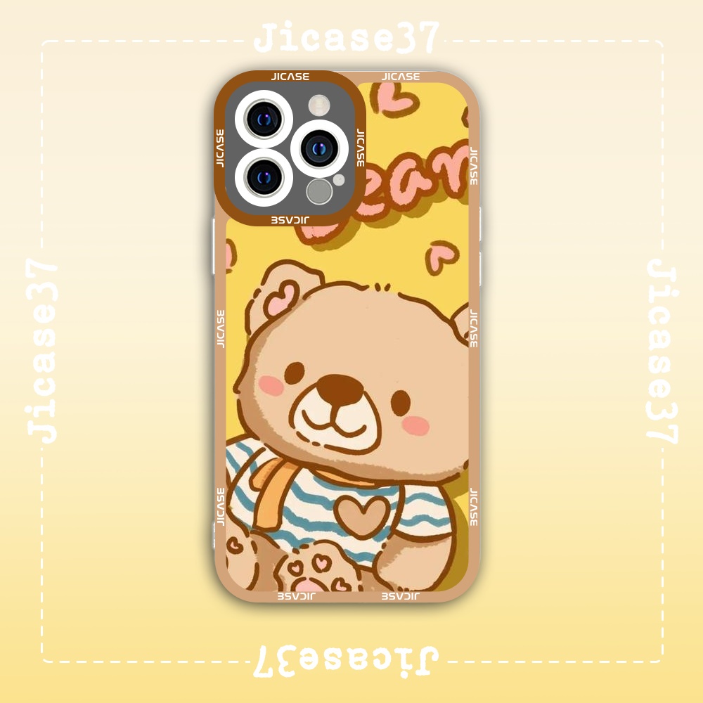 Ốp lưng iphone Cute Case Gấu Bông Collage Aesthetic Hoạ Hình Tặng Kèm Phụ Kiện Túi Xách MK Hình Cute Case