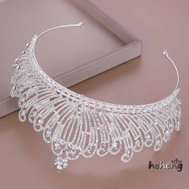 Vương Miện Cô Dâu Đính Đá Pha Lê Sang Trọng