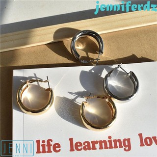 Khuyên tai hình tròn cỡ lớn phong cách thời trang cá tính