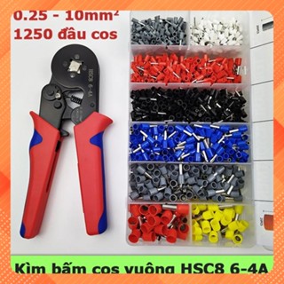 Kìm bấm cos vuông HSC8 6-4A tự điều chỉnh – Công cụ không thể thiếu cho mọi thợ điện! ⚡