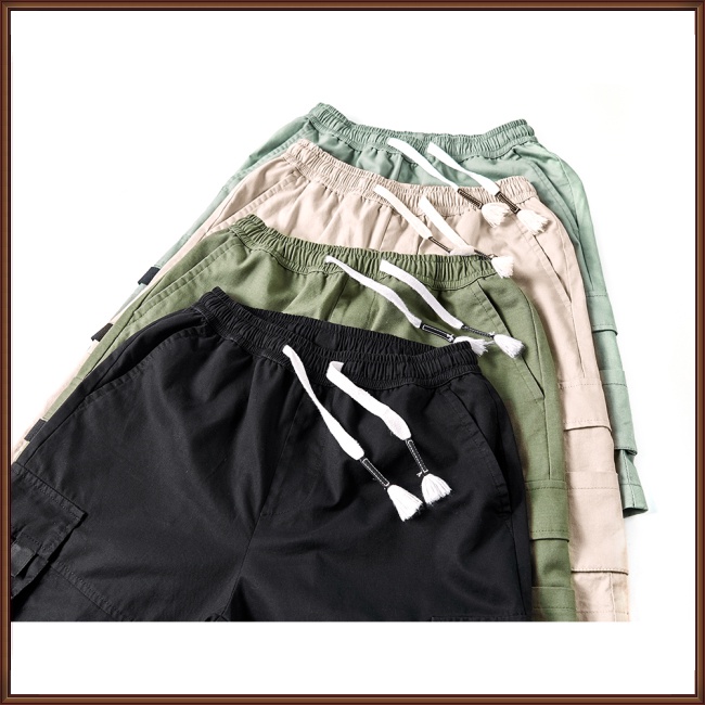 Quần Lửng 100% Cotton Phối Nhiều Túi Thời Trang Dành Cho Nam