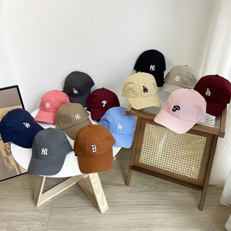 Mũ Lưỡi Trai Thêu Chữ NY LA B P Chất Liệu Cotton Mềm Mại Phong Cách Hip Hop Thời Trang Cho Nam Và Nữ