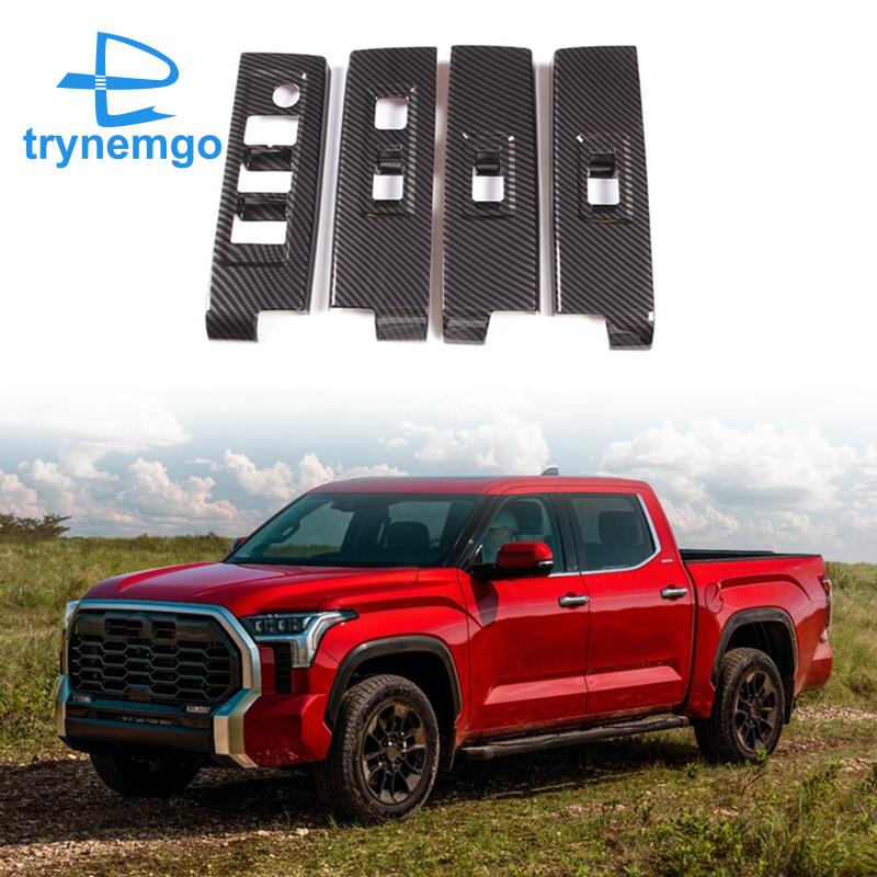 Khung Gắn Tay Vịn Cửa Sổ Xe Hơi Bằng Sợi Carbon Cho Toyota Tacoma 2022 2023 LHD