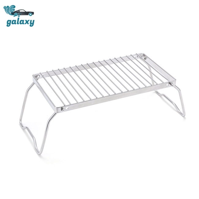 Galaxy Giá Đỡ Lò Nướng 2 Mức Độ Bằng Thép Không Gỉ Có Thể Điều Chỉnh Dành Cho Đi Dã Ngoại