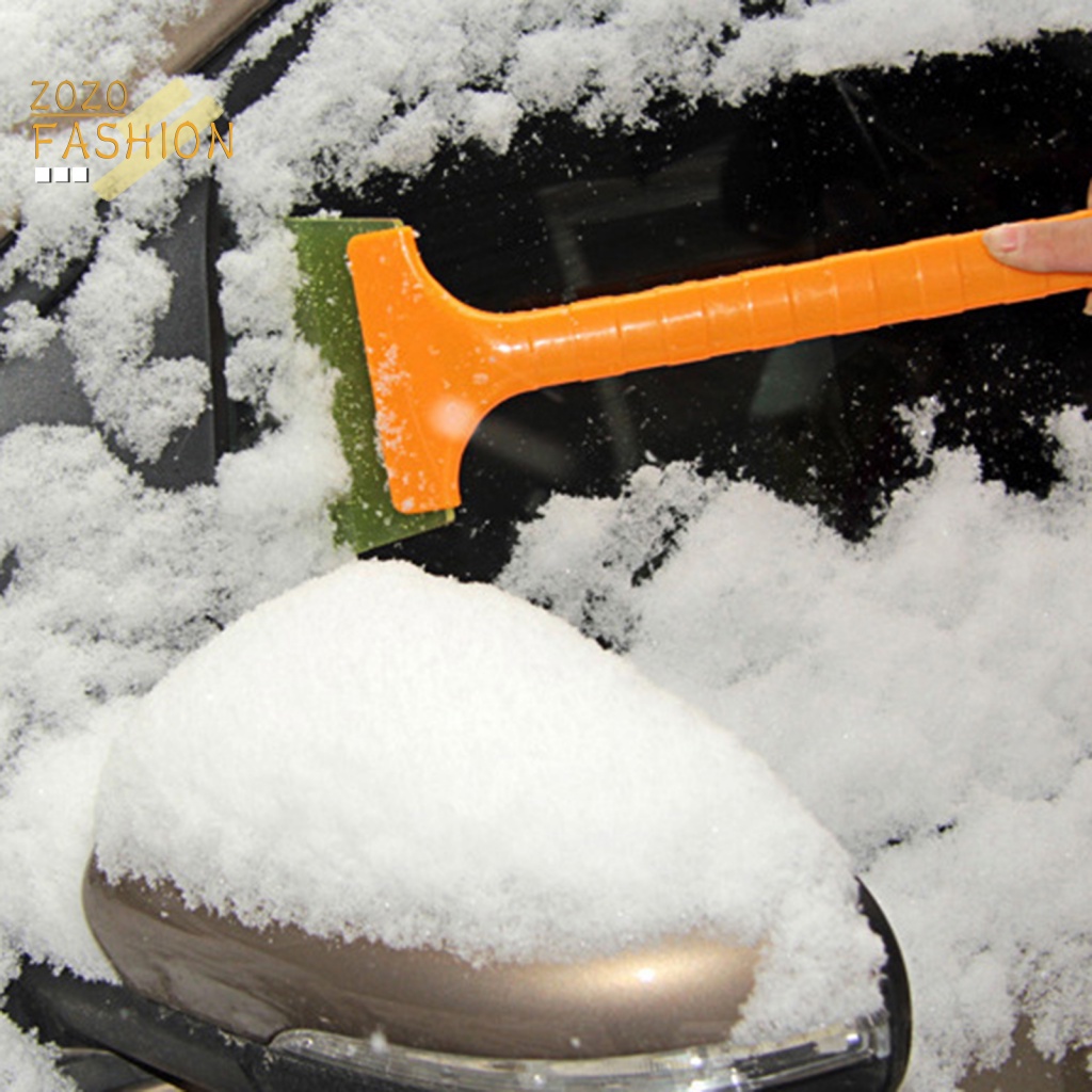 Bộ 2 Dụng Cụ Làm Sạch Tuyết Cho Kính Chắn Gió Xe Hơi Thiết Kế Tay Cầm Dài Tiện Lợi