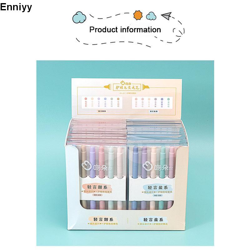 ✨✨Set 6 bút màu highlighter dùng cho học sinh đánh dấu đầu bút siêu mềm
