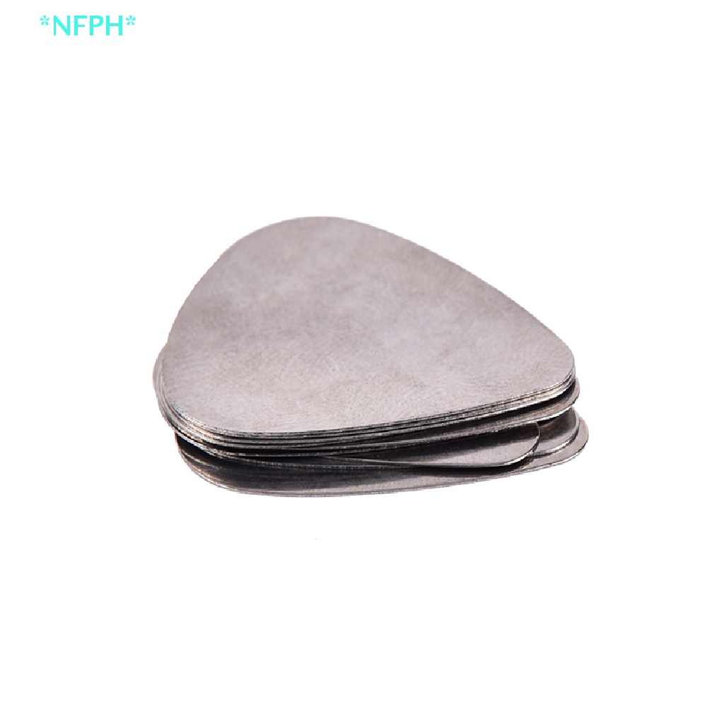 Set 10 Miếng Gảy Đàn guitar Điện Bằng Thép Không Gỉ 0.30mm Mới