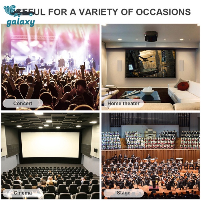 Galaxy Cáp Chuyển Đổi Âm Thanh 3.5mm Sang 2 RCA 3.5 Y 50cm Chuyên Dụng