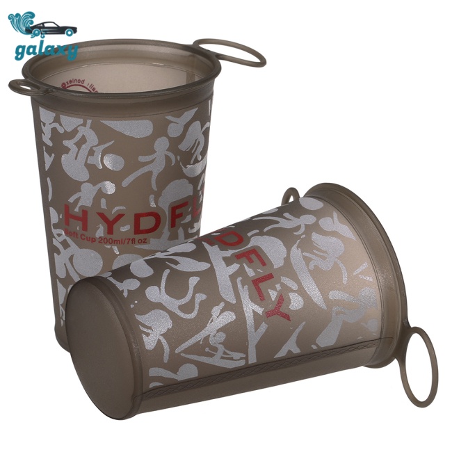 Galaxy Bình Nước Nhựa Tpu Mềm Dung Tích Lớn 200ml Có Thể Gấp Gọn Tiện Dụng