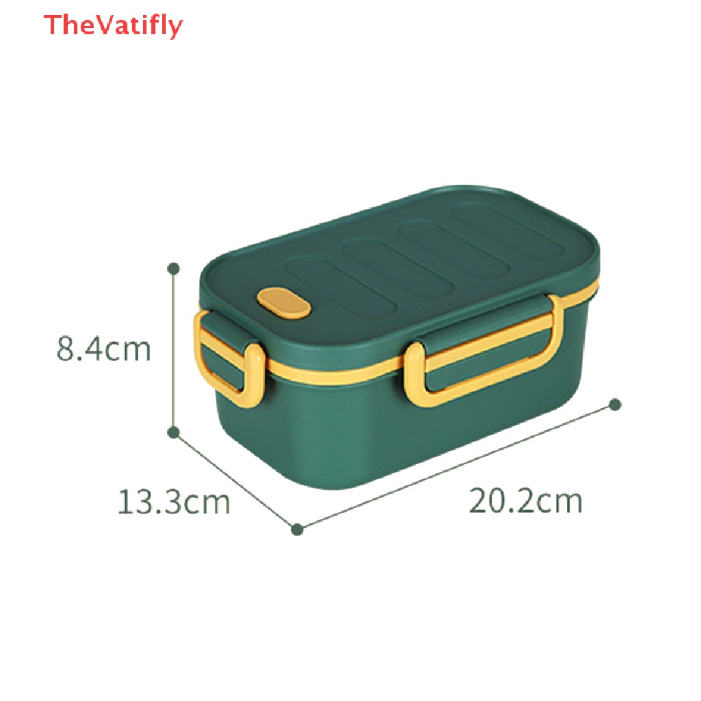 Hộp cơm Hai Tầng Bằng Nhựa PP Không BPA An Toàn Cho Trẻ Em