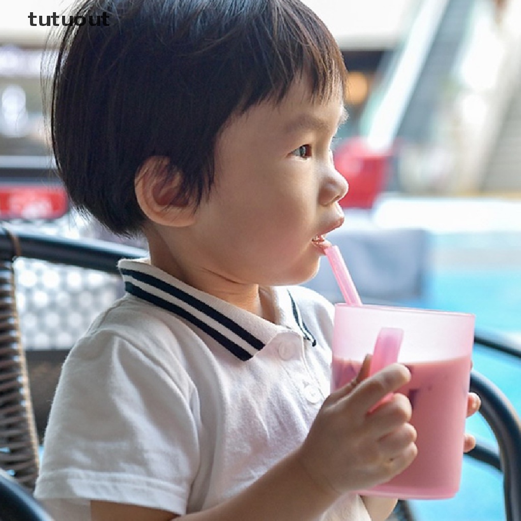 Bộ 6 Ống Hút Silicon Dẻo Trong Suốt Tái Sử Dụng Linh Hoạt