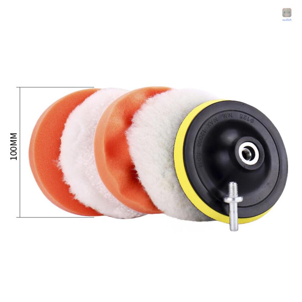 Bộ 6 Miếng Xốp Đánh Bóng Xe Hơi 4 Inch