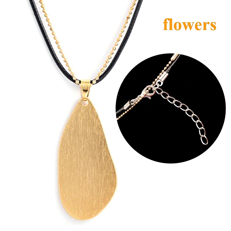 Vòng cổ Mặt Hoa Bằng Thép Không Gỉ | Vòng cổ Bằng Thép Không Gỉ Mạ Vàng Thời Trang | Trang Sức Mạ Vàng | Mặt Vòng cổ Kiểu Dáng Xinh Xắn Hợp Thời Trang