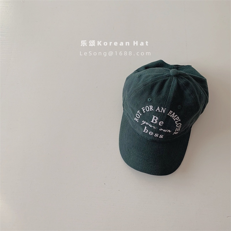 Mũ Lưỡi Trai Màu Sắc Đơn Giản Thêu Chữ Phong Cách Nhật Bản Thời Trang Đi Biển Cho Cả Gia Đình