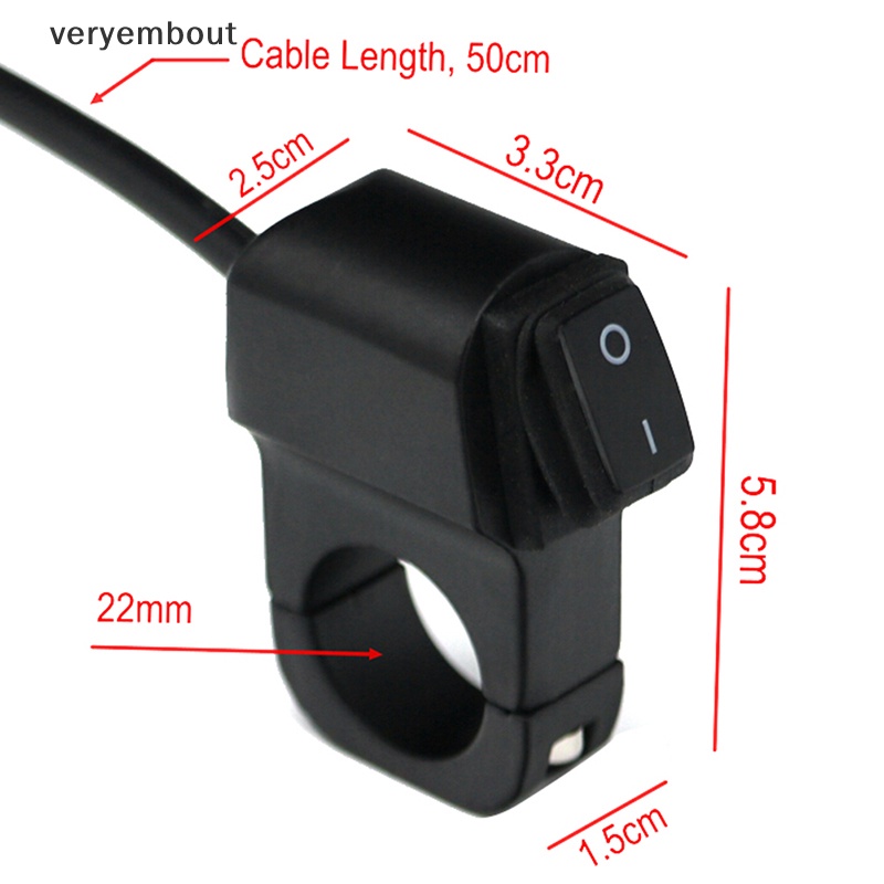 Công Tắc Đèn Pha / Xi Nhan Chống Thấm Nước Gắn Tay Lái Xe Mô Tô