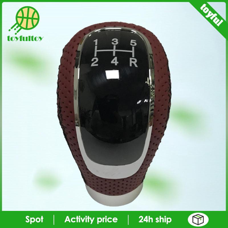 Tay Nắm Cần Số Xe Hơi 5 Tốc Độ 12X1.25 Bằng Hợp Kim Chrome Màu Đen / Đen