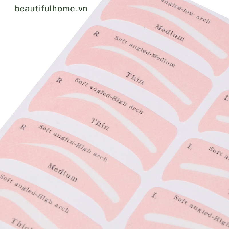 Bộ 24 Cặp Khuôn Hỗ Trợ Định Hình Lông Mày Tiện Dụng