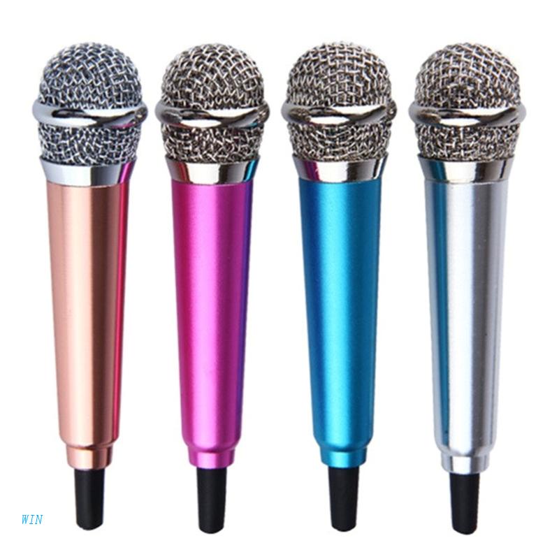 Micro Điện Thoại Bằng Kim Loại Bọc Mút Xốp Mini Cổng 3.5mm