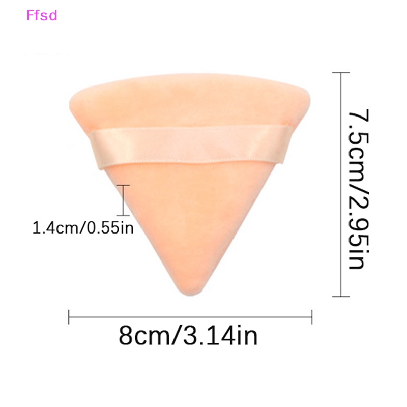 Set 2 Mút Trang Điểm Mini Hình Tam Giác Bằng Cotton Tiện Lợi