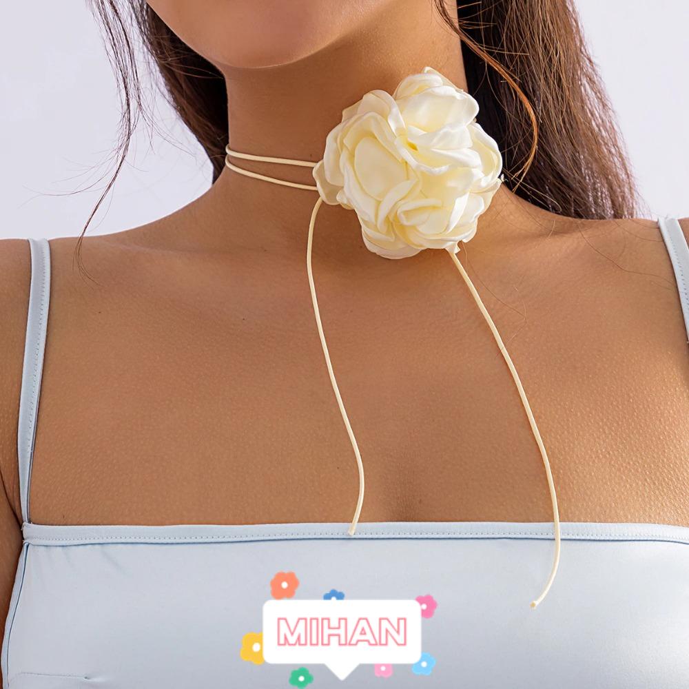 Vòng Cổ Choker Mặt Hoa Lớn Thời Trang MIHAN1