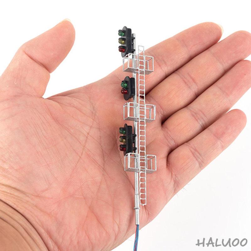 Đèn Tín Hiệu Chéo Đường Phố 1: 87 Cho Mô Hình Tàu Lửa Đường Ray Xe Lửa Diorama