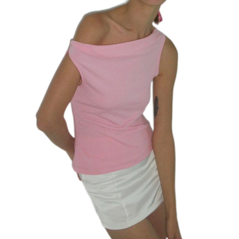 Áo Thun Không Tay Dáng Ôm Thiết Kế Giản Dị Thời Trang Dành Cho Nữ