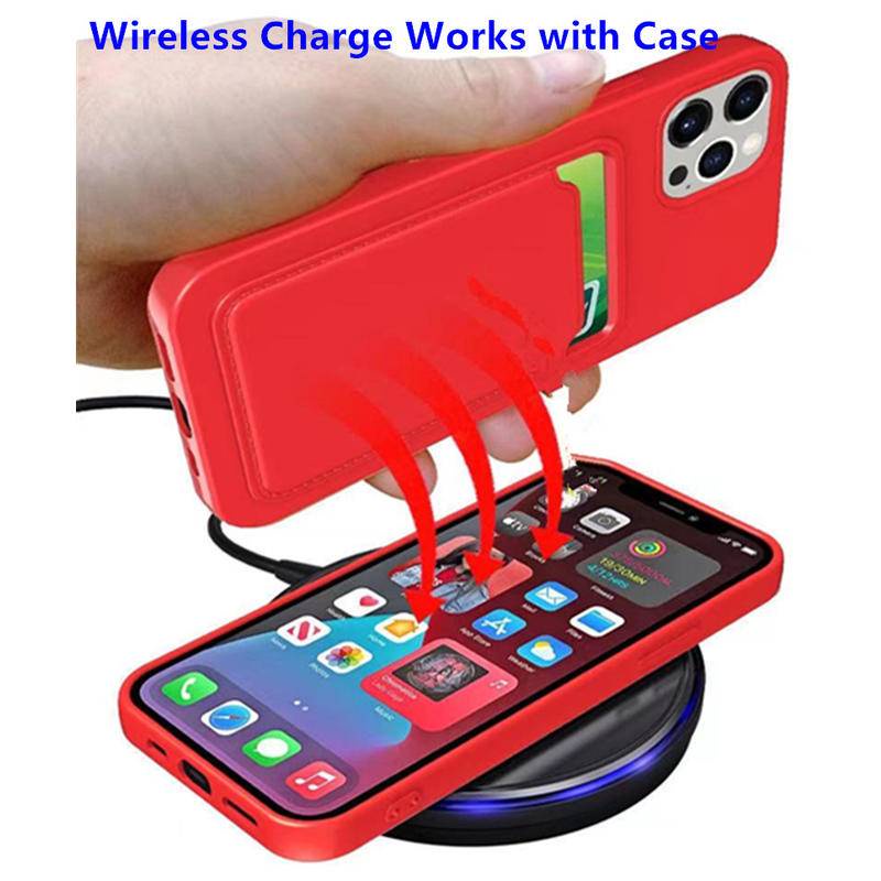 Ốp Điện Thoại TPU Mềm Dạng Ví Đựng Thẻ Chống Sốc Cho iPhone X XS MAX XR 7 8 Plus SE 2022 2020