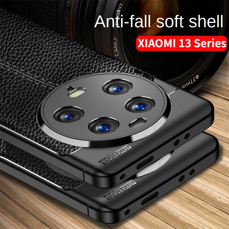 Ốp Điện Thoại Silicon Giả Bề Mặt Da Cho XiaoMi 13 Ultra 5G 2023 Mi 13Ultra Lite 13Lite 13 Pro Mi13 13Pro