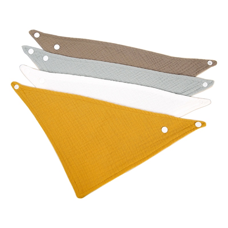 Yếm Ăn Cotton Hình Tam Giác Mềm Mại Thân Thiện Với Làn Da Dành Cho Trẻ Sơ Sinh