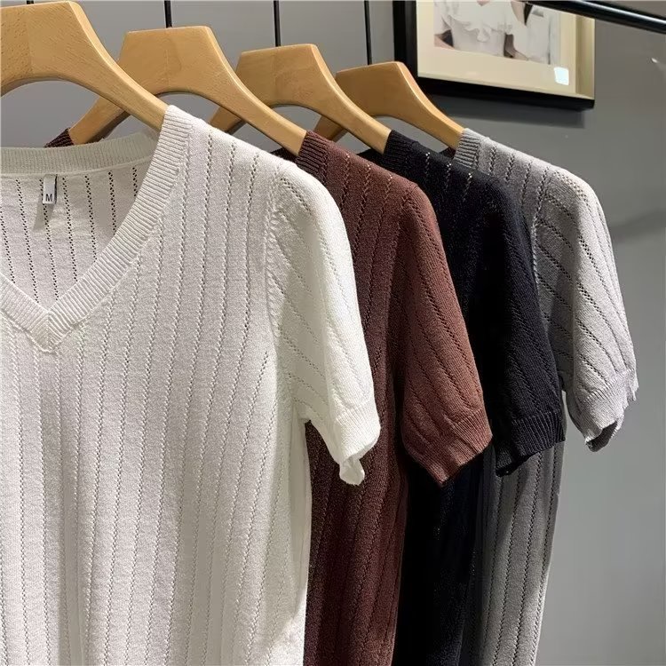 Áo Thun Tay Ngắn Cổ Chữ V Thời Trang Dành Cho Nam