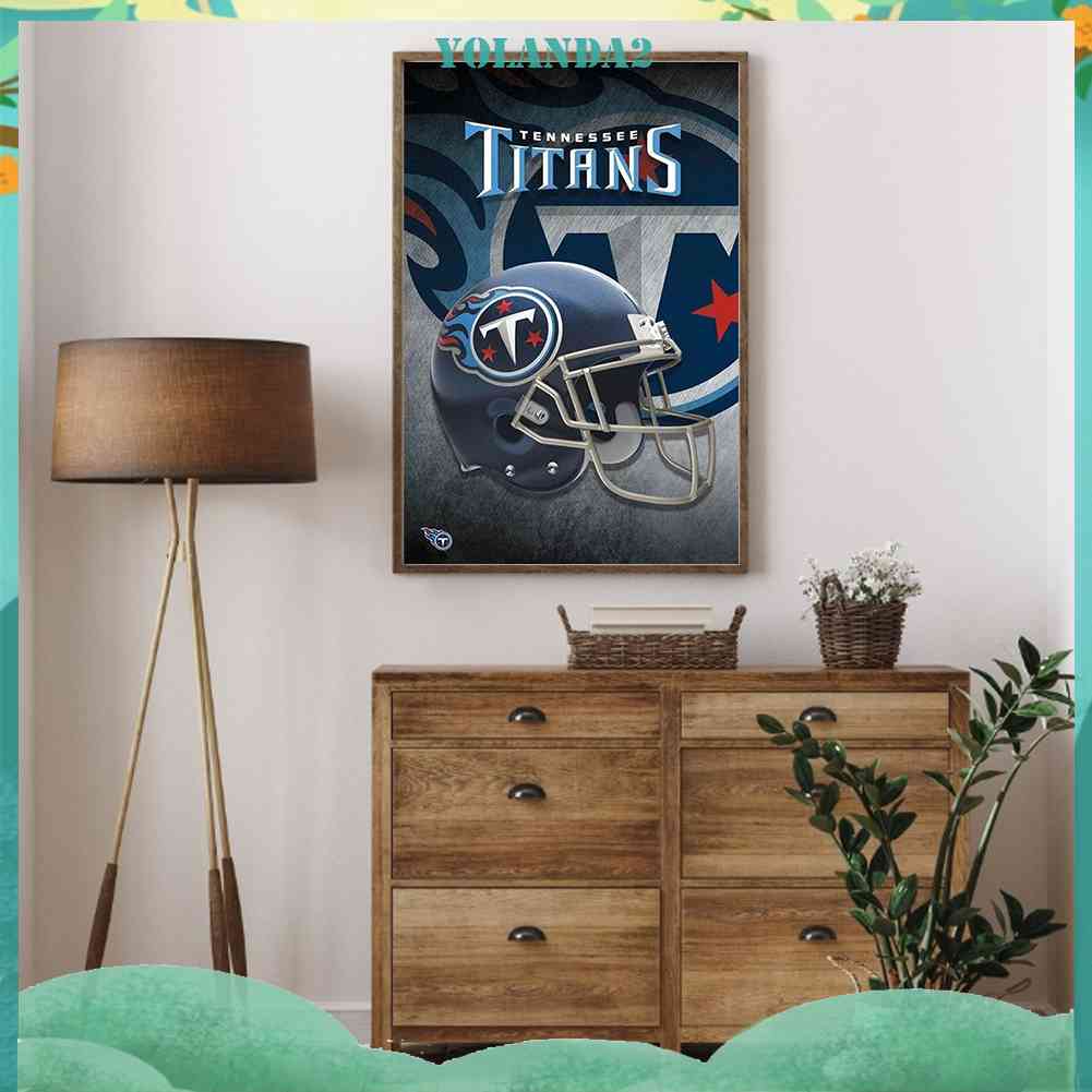 Tranh Đính Đá Kim Cương Toàn Bộ 5D DIY Hình Tennessee Titans