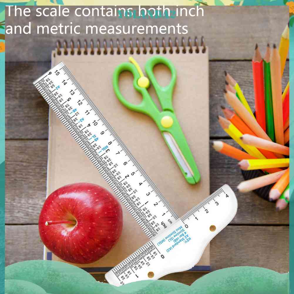 Thước Đo Hình Chữ T 6 Inch Bằng Acrylic Cao Cấp