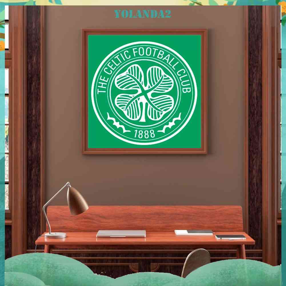 Tranh Đính Đá Kim Cương Toàn Diện Hình Câu Lạc Bộ Bóng Đá Trang Trí Phòng