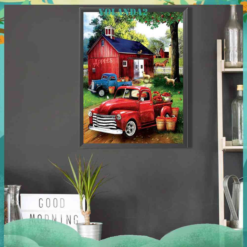 Tranh Đính Đá Kim Cương Toàn Bộ 5D DIY Hình Vẽ Xe Hơi