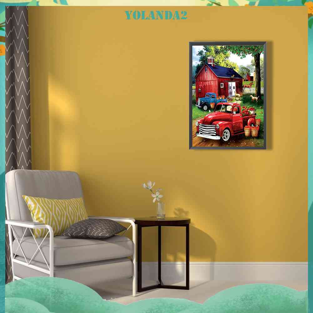 Tranh Đính Đá Kim Cương Toàn Bộ 5D DIY Hình Vẽ Xe Hơi