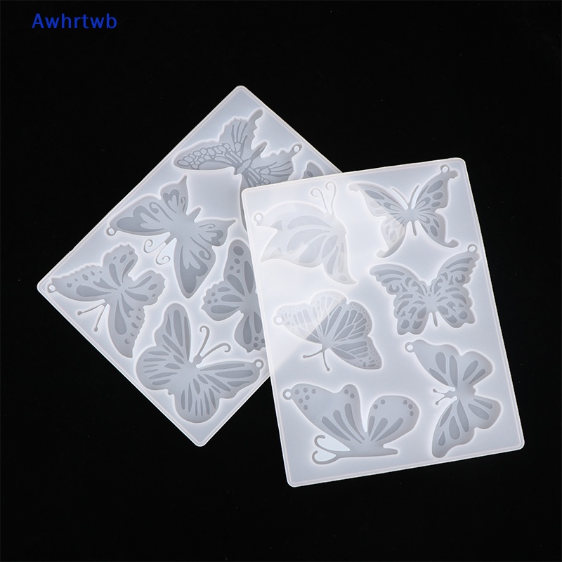 1 Khuôn Silicon Làm Móc Khóa Hình Bướm DIY Mới