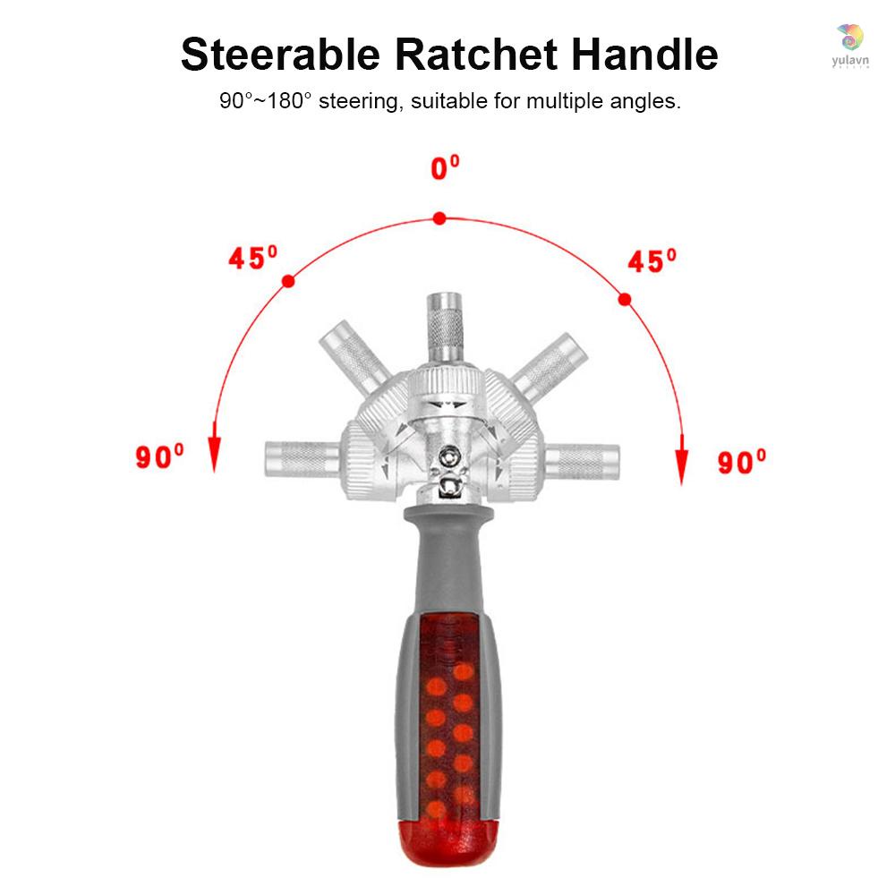 Bộ Tua Vít Hai Chiều 10 Bits yala 10 1080 Độ Chuyên Dụng Chất Lượng Cao° Đai Ốc 3.3.5Mm Bằng Hợp Kim Chuyên Dụng Chất Lượng Cao