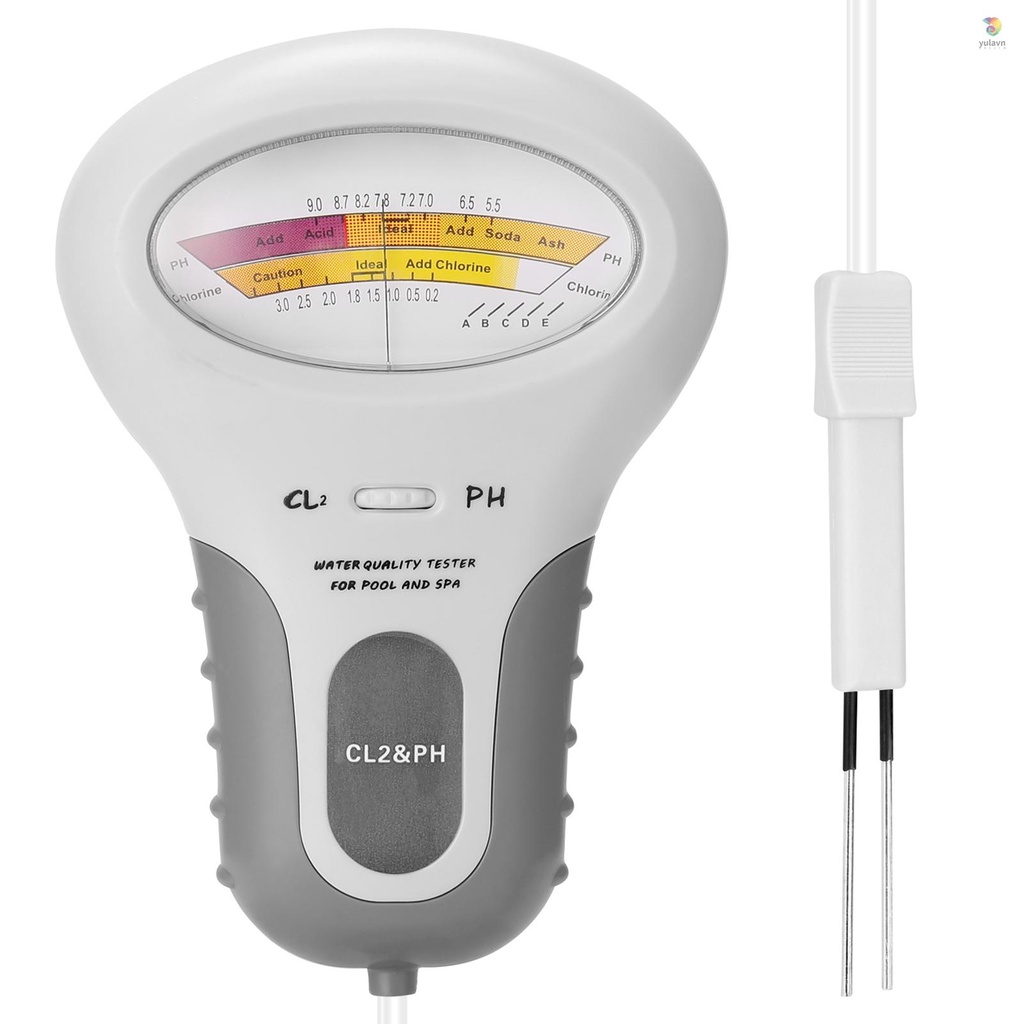 Thiết Bị Kiểm Tra Chất Lượng Nước PH Chlorine CL2 Cho Bể Cá 2 Trong 1