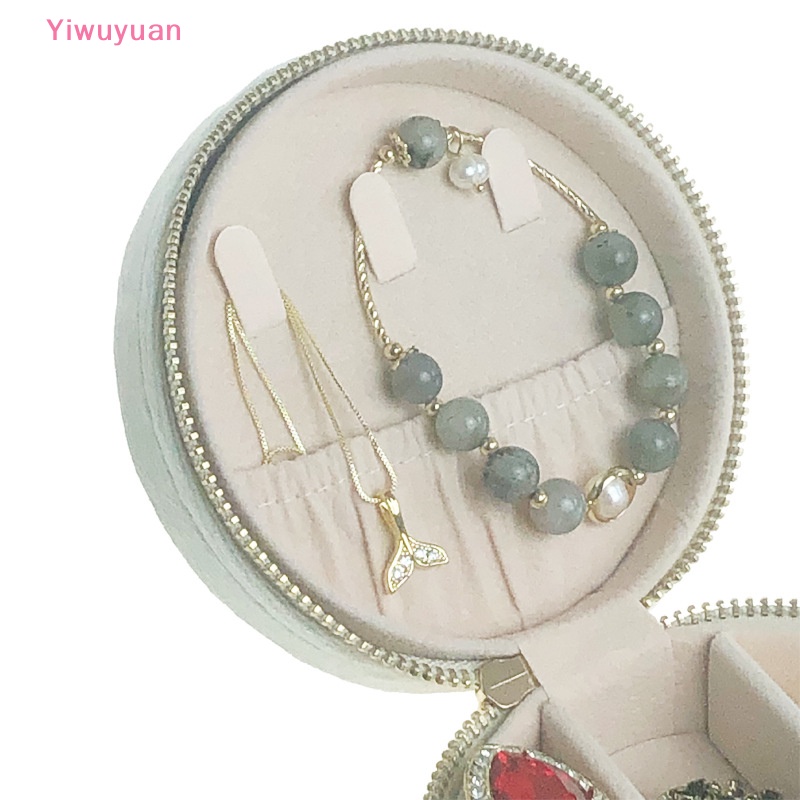 < Yiwuyuan > Hộp Đựng Trang Sức Vải Nhung Lông Xù Nhỏ Gọn Dành Cho Đi Du Lịch Mới