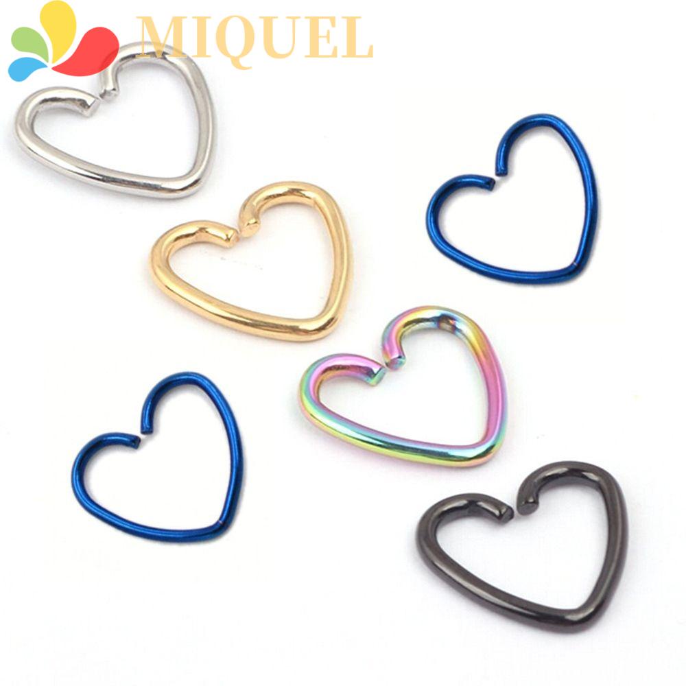 Khuyên Tai Hình Trái Tim Nhiều Màu Sắc Phong Cách Helix