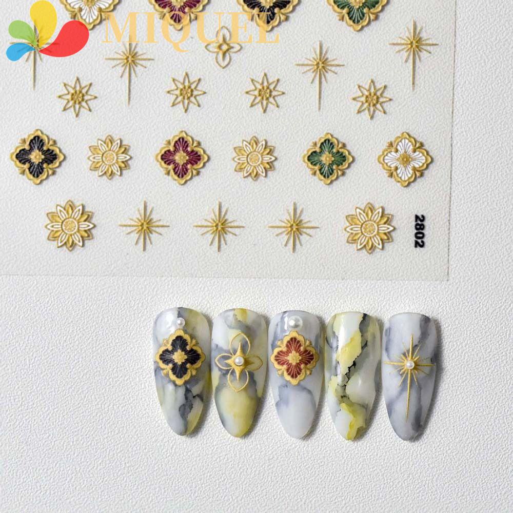 Sticker Dán Móng Phong Cách Bohemian|Phụ Kiện Trang Trí Móng Tay Hình Mặt Trăng Phong Cách Bohemia