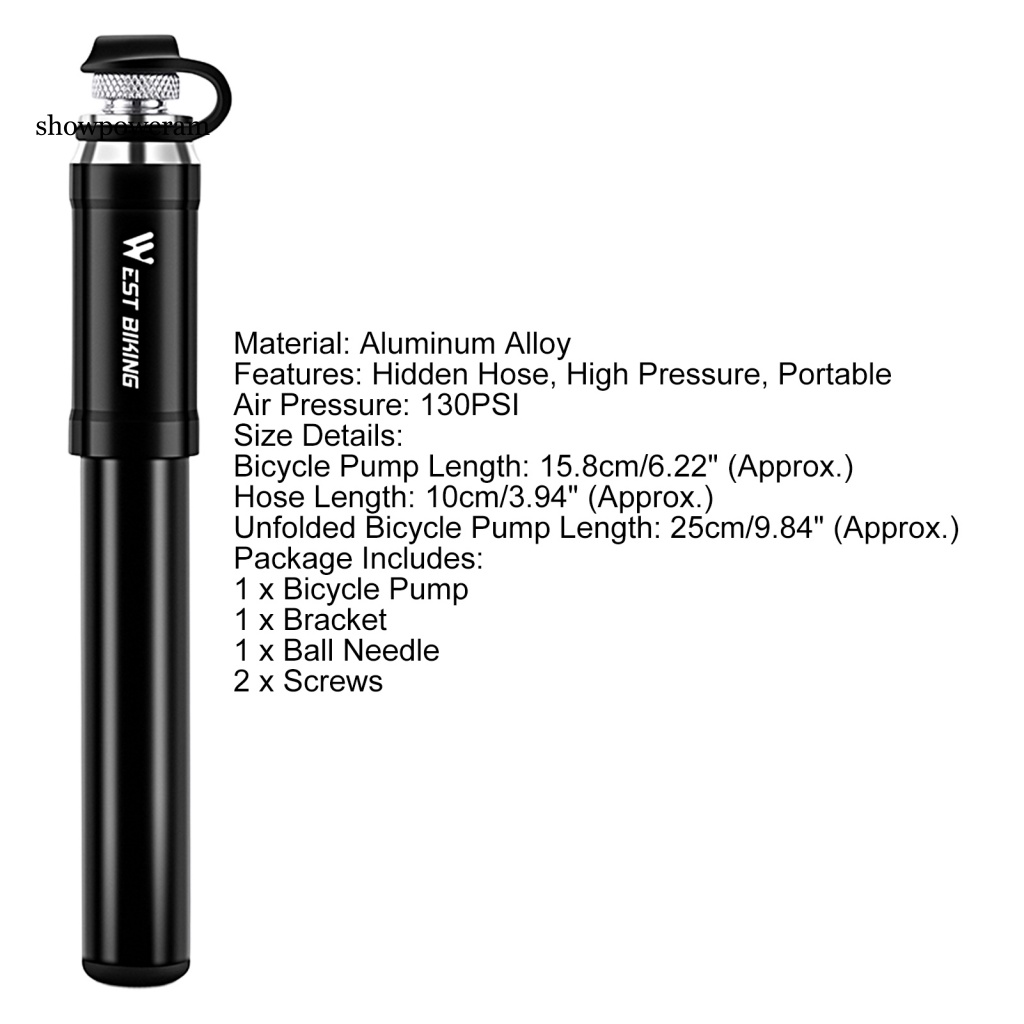 1 Bộ Ống Bơm Hơi Xe Đạp Leo Núi Bằng Hợp Kim Nhôm Chống Bụi