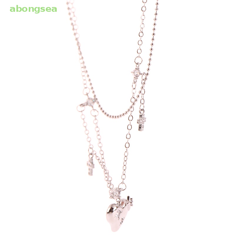 Vòng cổ Mặt Chữ Thập Đính Đá Zircon abongsea