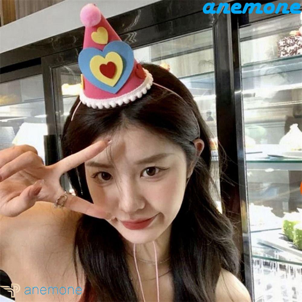 Băng Đô Cài Tóc Hình Ngôi Sao / Trái Tim / Vương Miện Đính Bóng Lông Thời Trang