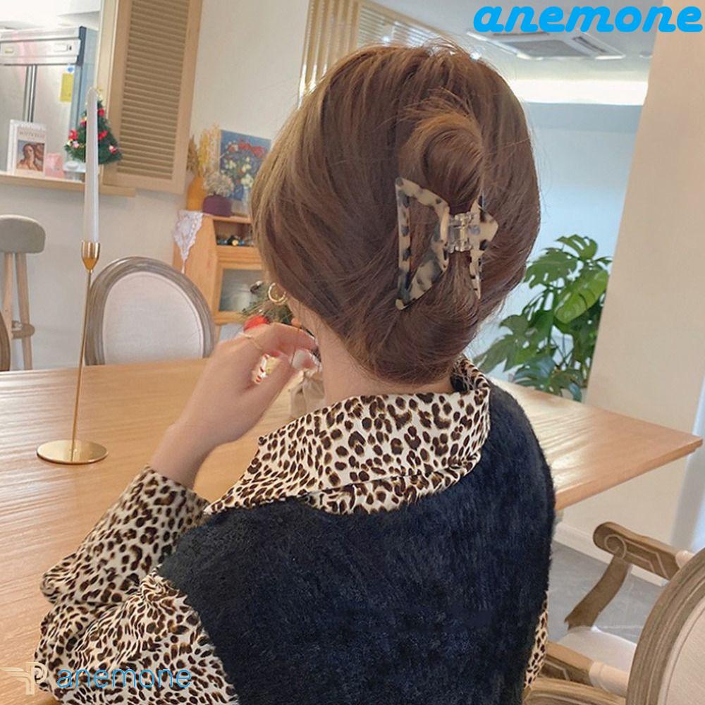 Kẹp Tóc Hình Tam Giác Họa Tiết Da Báo Phong Cách Hàn Quốc Ngọt Ngào Cho Nữ